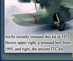 The Airfix Duck is one of the few kits available besides the ancient ITC kit, shown lower right.