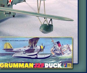 The Airfix Duck is one of the few kits available besides the ancient ITC kit, shown lower right