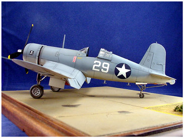 [The model was post shaded with slightly darker and slightly lighter versions of the base colors all applied with a 40-year-old Pasche H airbrush. ]