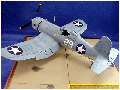 [This is the 1/48th F4U-1A Birdcage Corsair kit #61070, which I think might be the most accurate 1/48th scale Corsair kit to date.]