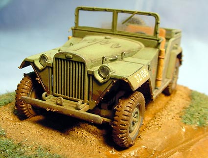 [The Tamiya 1/48th scale GAZ-67B.]